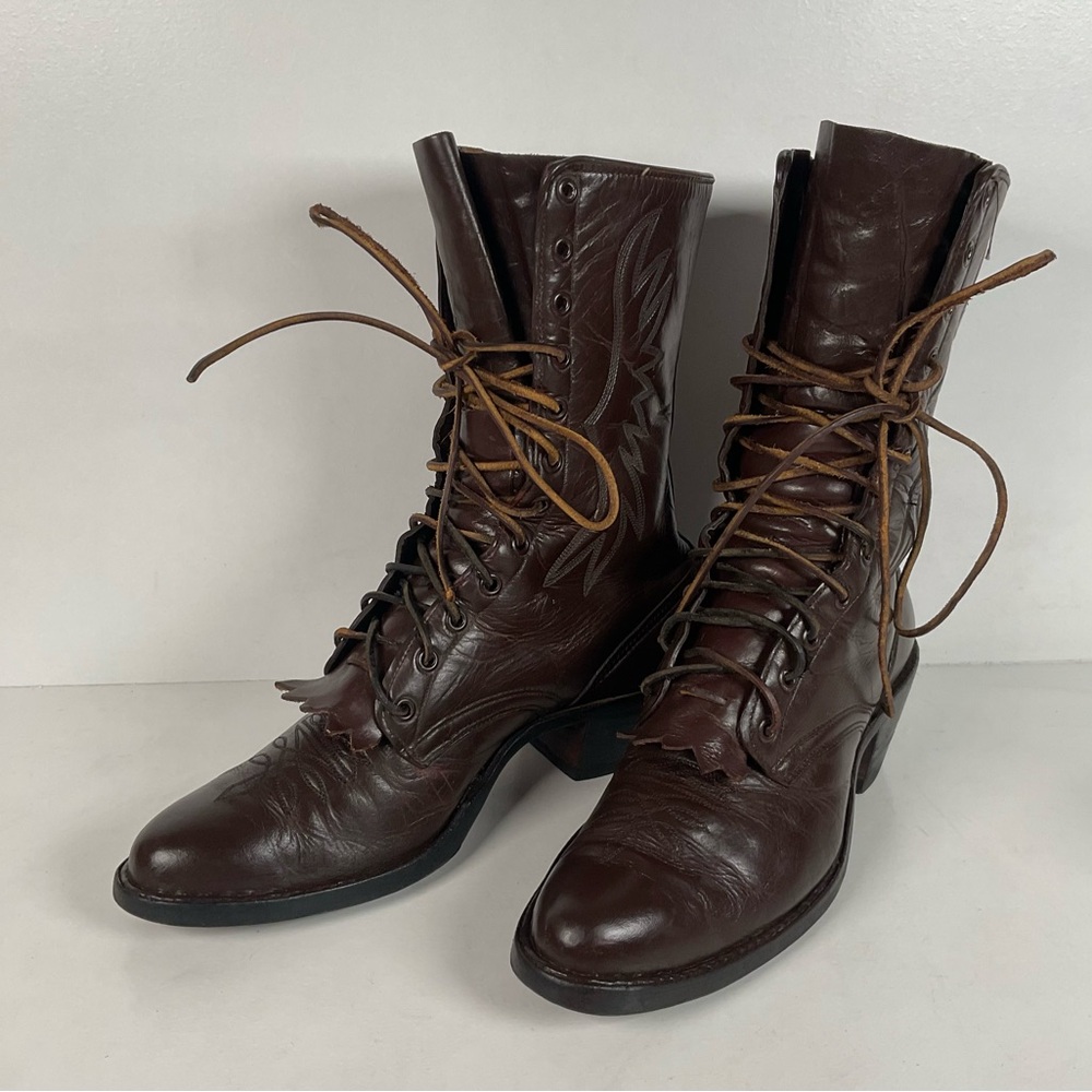 Custom Kiltie Packer Boots | Dark Brown | Men’s 9 D